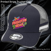 Load image into Gallery viewer, STRIPE Trucker Cap - SSV VIC PROD SEDAN TITLE 2026
