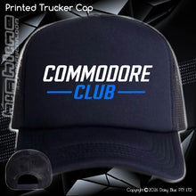 Load image into Gallery viewer, Printed Trucker Cap - CC Neon Blue
