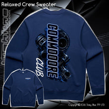 Load image into Gallery viewer, Relaxed Crew Sweater - CC Neon Blue
