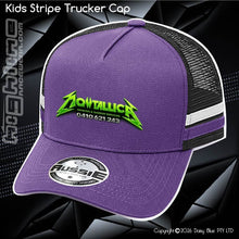 Load image into Gallery viewer, KIDS Stripe Trucker - Mowtallica
