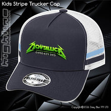 Load image into Gallery viewer, KIDS Stripe Trucker - Mowtallica
