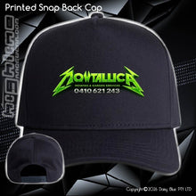 Load image into Gallery viewer, Printed Snap Back CAP - Mowtallica
