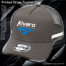 Load image into Gallery viewer, STRIPE Trucker Cap - Alvaro Transport
