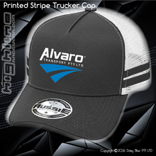 Load image into Gallery viewer, STRIPE Trucker Cap - Alvaro Transport

