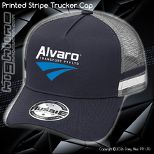 Load image into Gallery viewer, STRIPE Trucker Cap - Alvaro Transport
