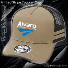 Load image into Gallery viewer, STRIPE Trucker Cap - Alvaro Transport
