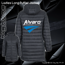 Load image into Gallery viewer, Ladies Long Puffer Jacket - Alvaro Transport

