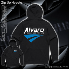 Load image into Gallery viewer, Zip Up Hoodie - Alvaro Transport
