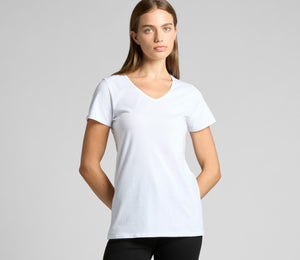 Ladies V Neck Tee - 2Wheel Misfits