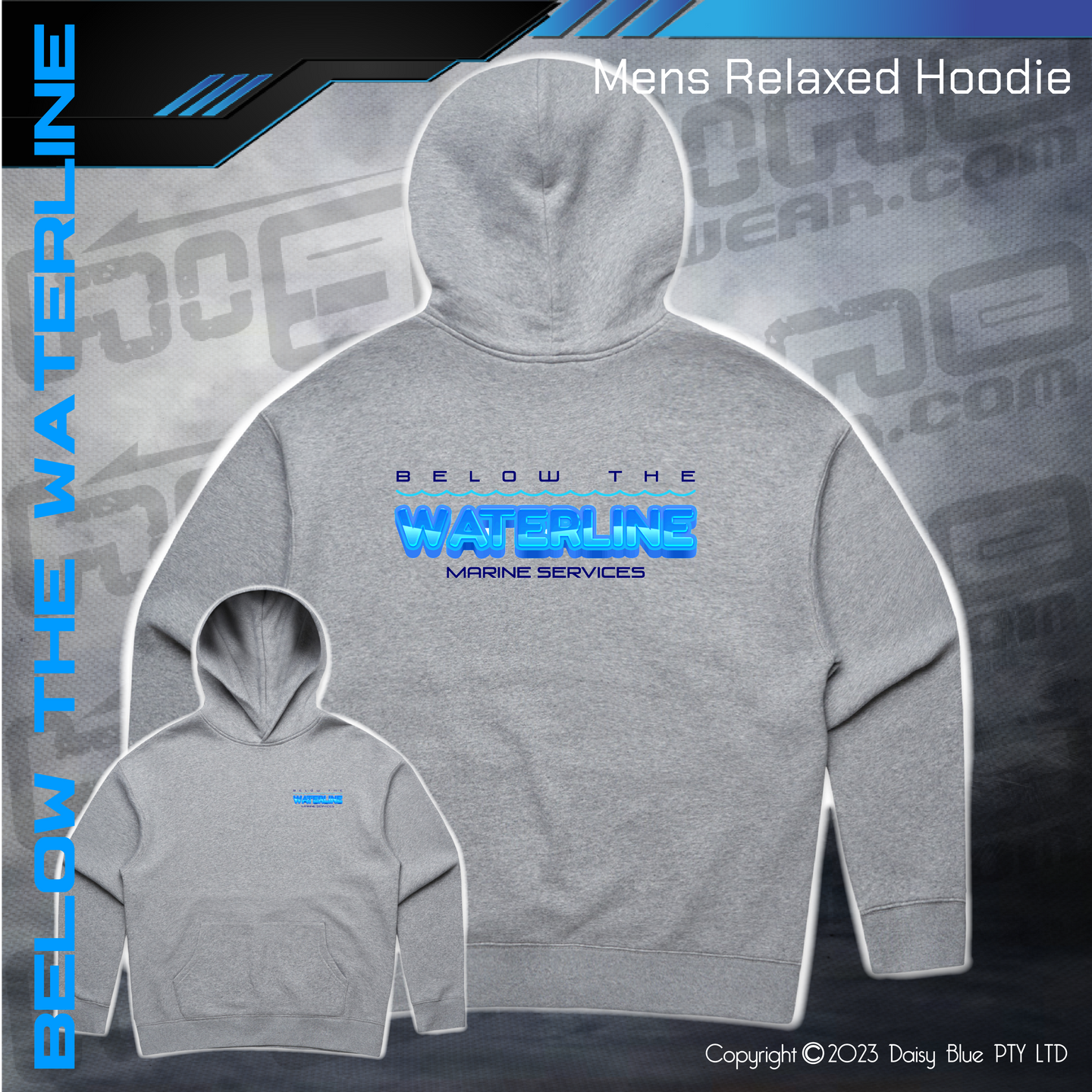 Relaxed Hoodie -   Below The Waterline Marine Services