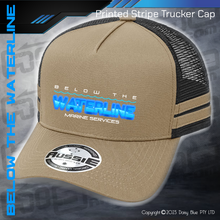 Load image into Gallery viewer, STRIPE Trucker Cap - Below The Waterline Marine Services
