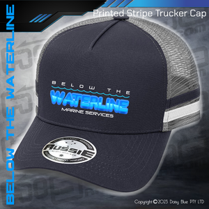 STRIPE Trucker Cap - Below The Waterline Marine Services