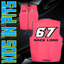 Load image into Gallery viewer, Hi Vis Vest - Kids in Pits
