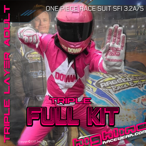 JY FULL KIT - Adult Custom TRIPLE LAYER Race Suit - SFI 3.2a/5