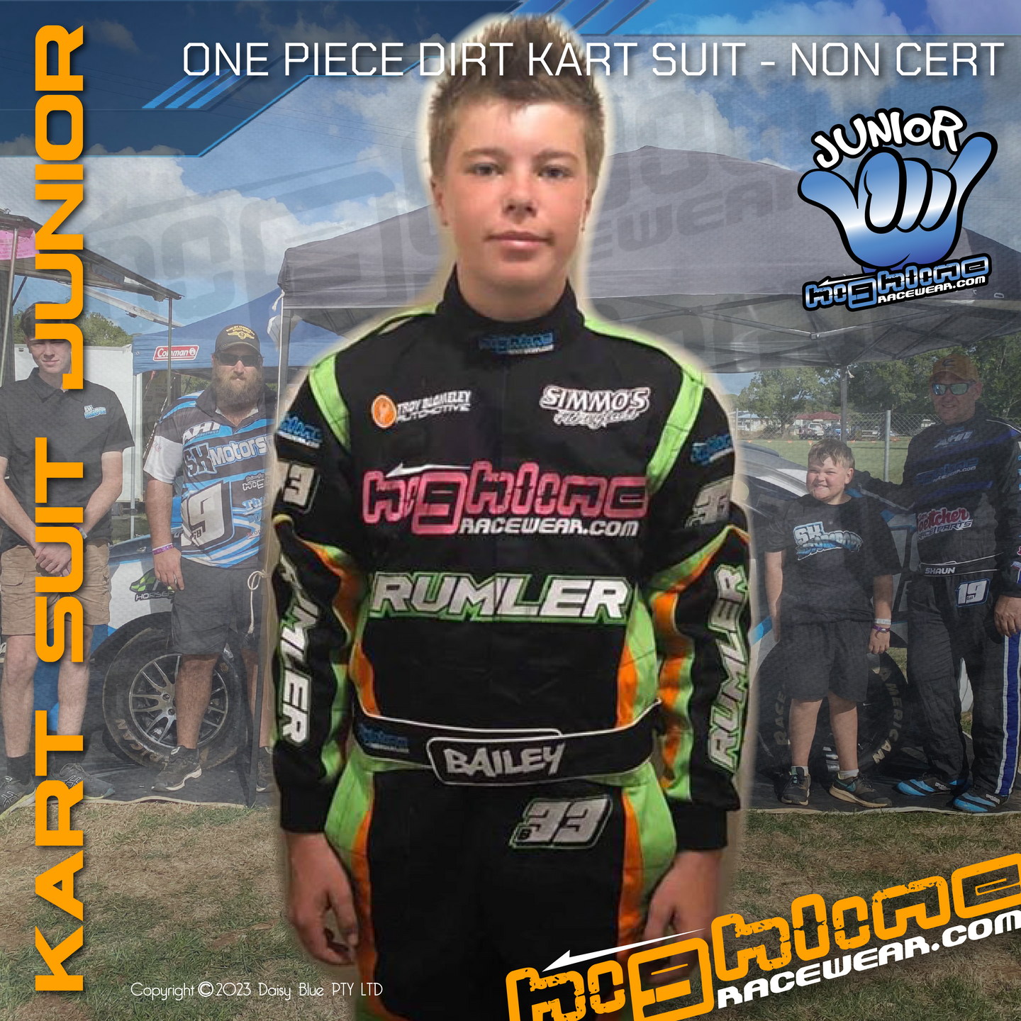 BT JUNIOR Dirt Kart Suit - SINGLE ITEM JACKET or PANTS