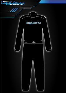 JY BASIC BLACK SINGLE LAYER Race Suit - SFI 3.2a/1