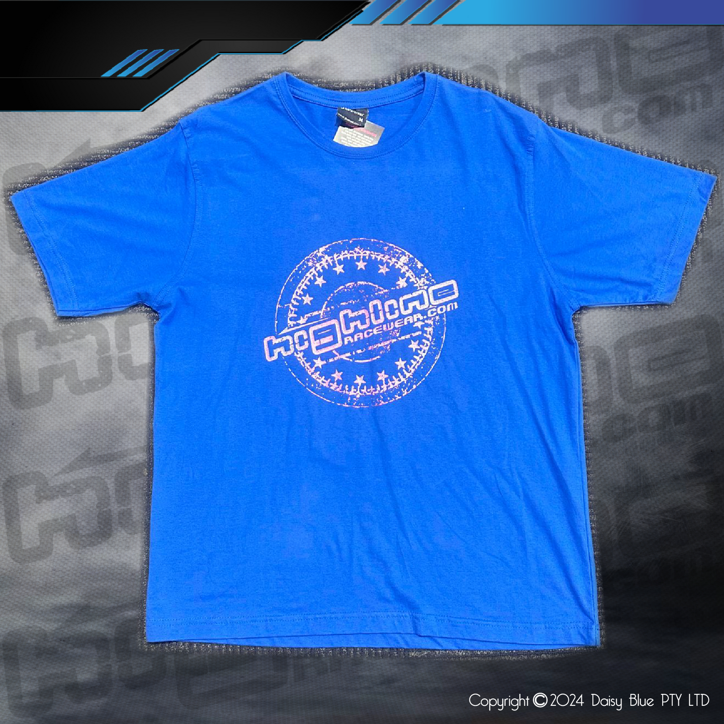 CLEARANCE TEE - ROYAL/MAUVE