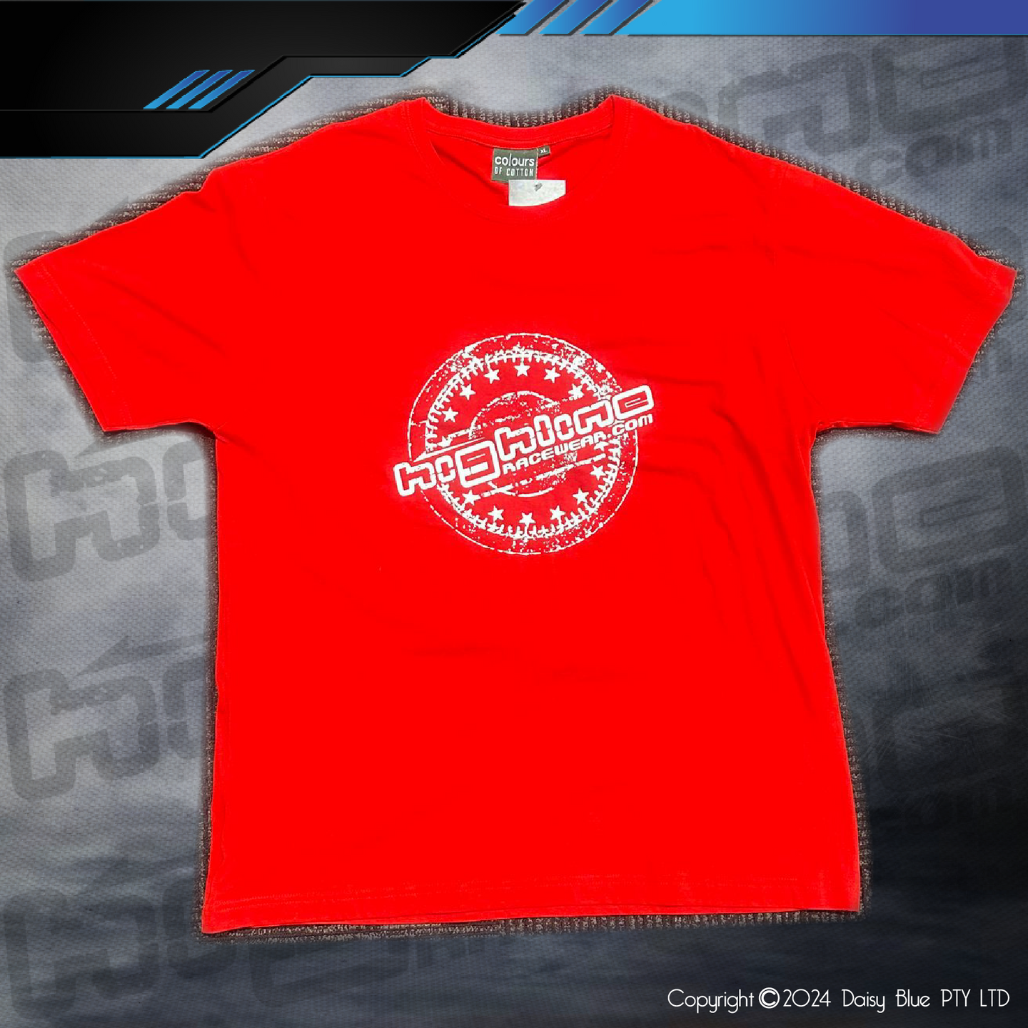 CLEARANCE TEE - RED/SILVER
