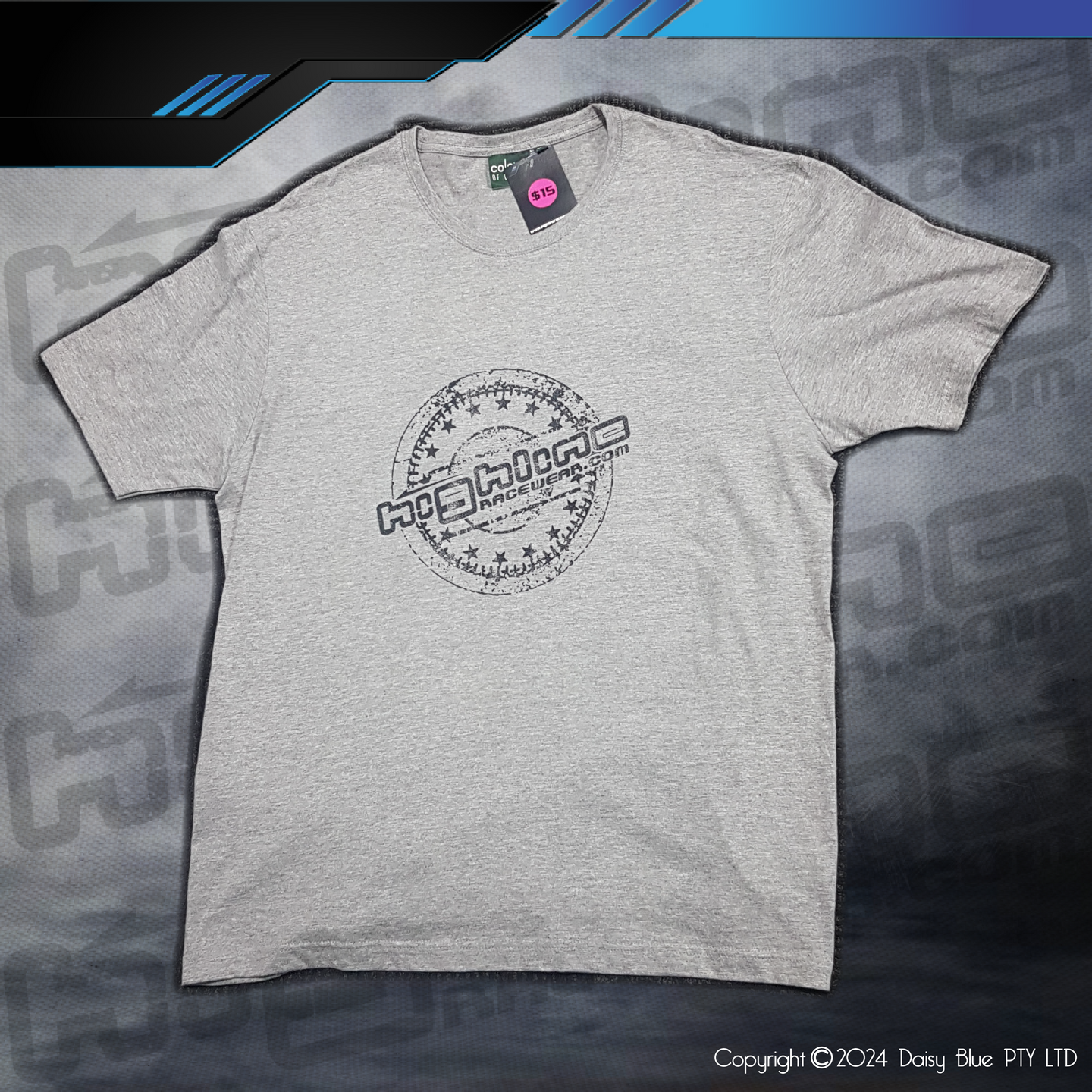 CLEARANCE TEE - GREY MARLE/BLACK
