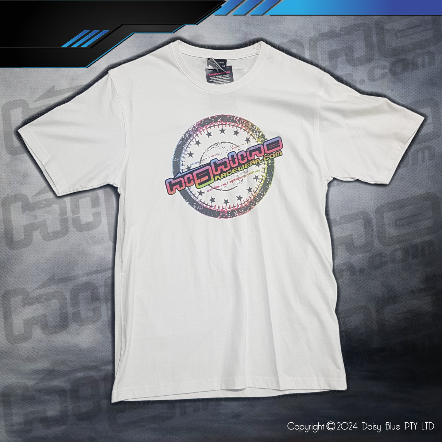 CLEARANCE TEE - WHITE/MULTI KIDS
