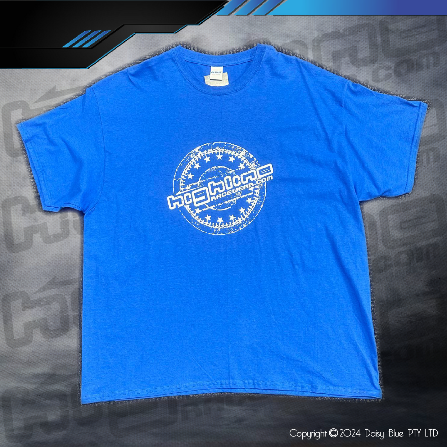 CLEARANCE TEE - ROYAL/WHITE