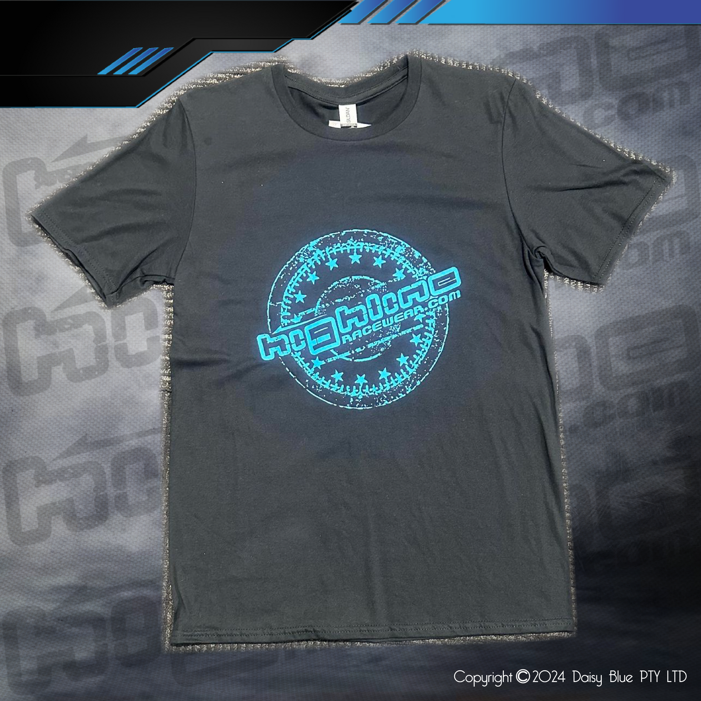 CLEARANCE TEE - STEEL/BLUE