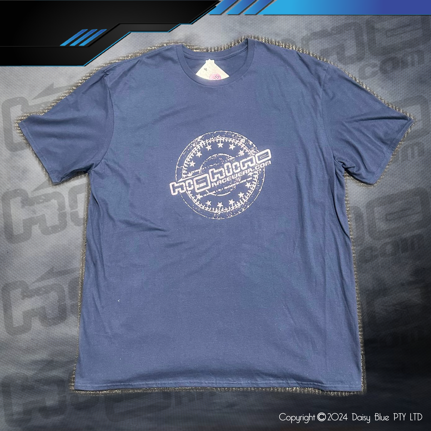 CLEARANCE TEE - BLUE/SILVER