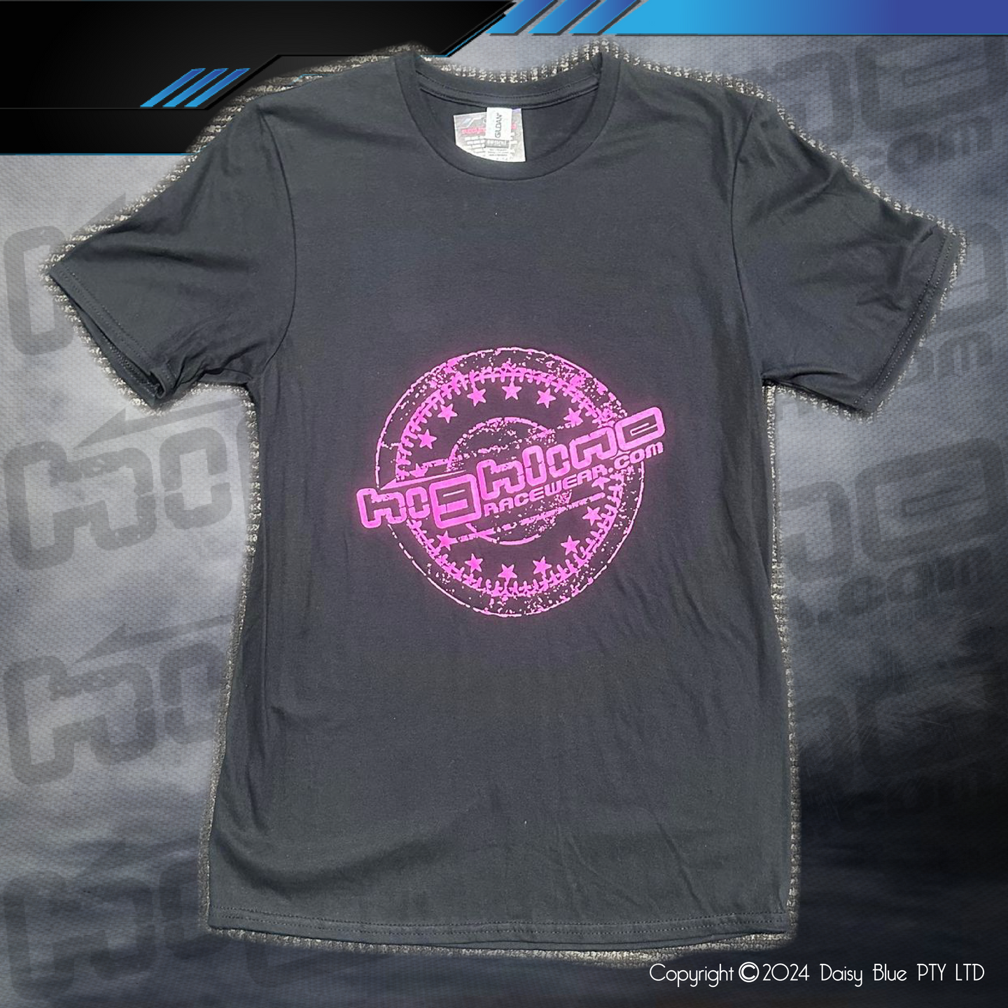 CLEARANCE TEE - BLACK/PINK MENS