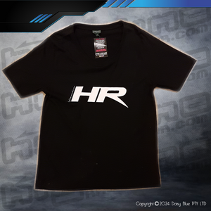 CLEARANCE TEE - LADIES BLACK HR LOGO