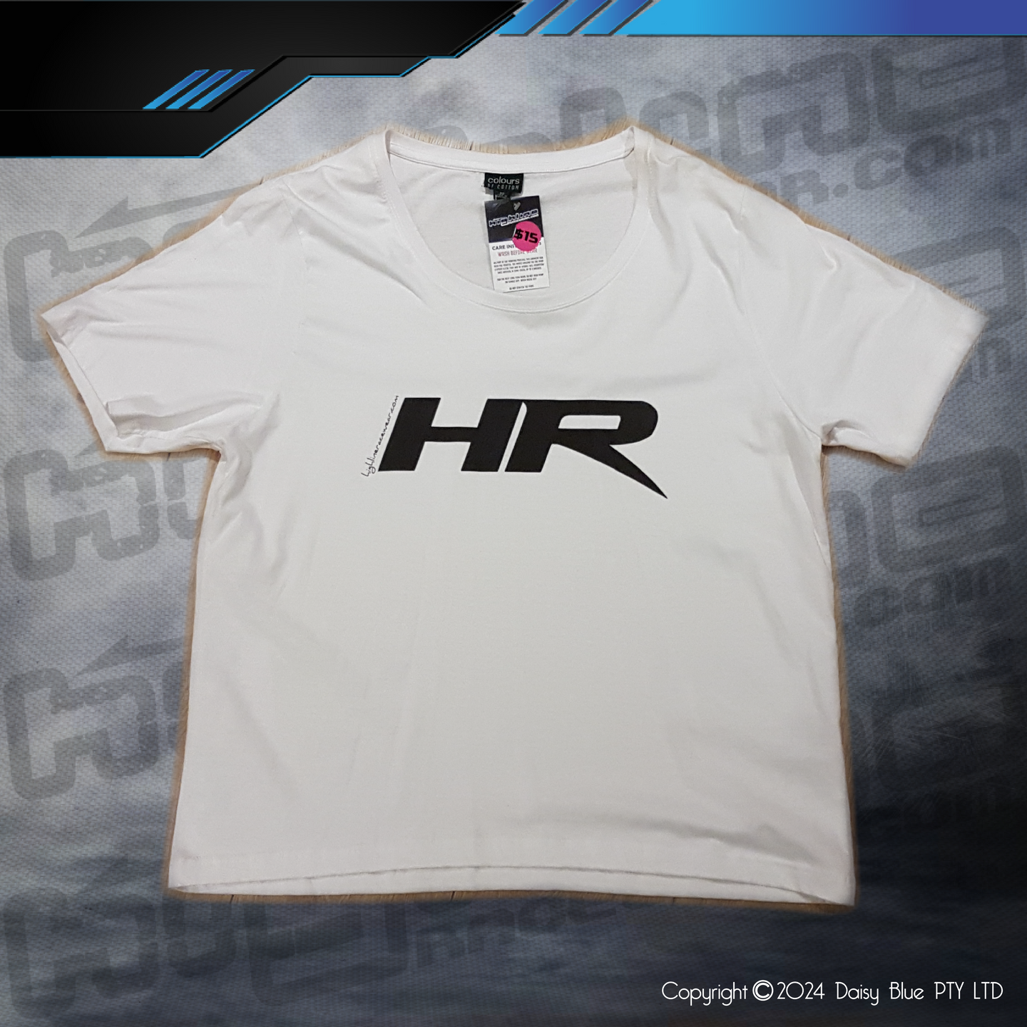 CLEARANCE TEE - WHITE MENS HR LOGO