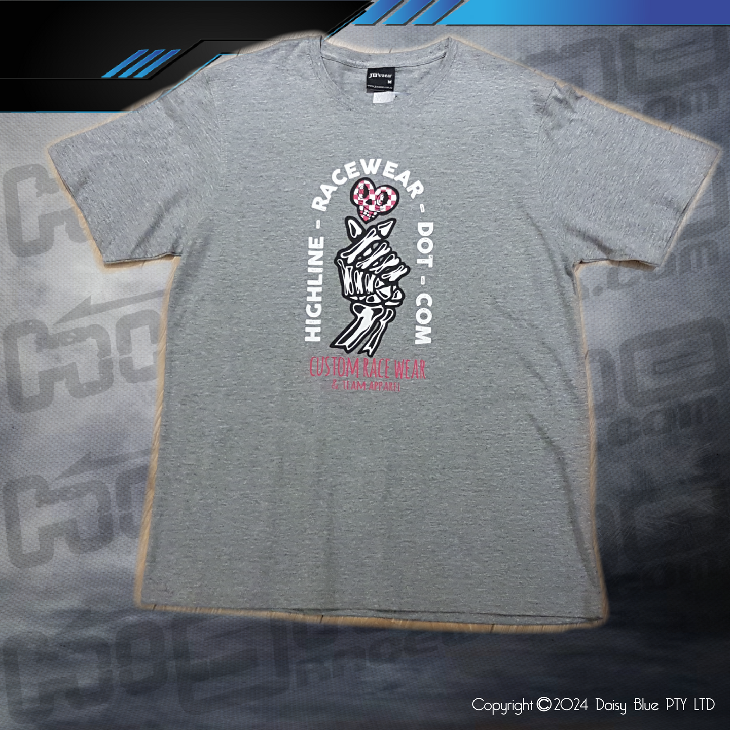 CLEARANCE TEE - GREY HEART DOME