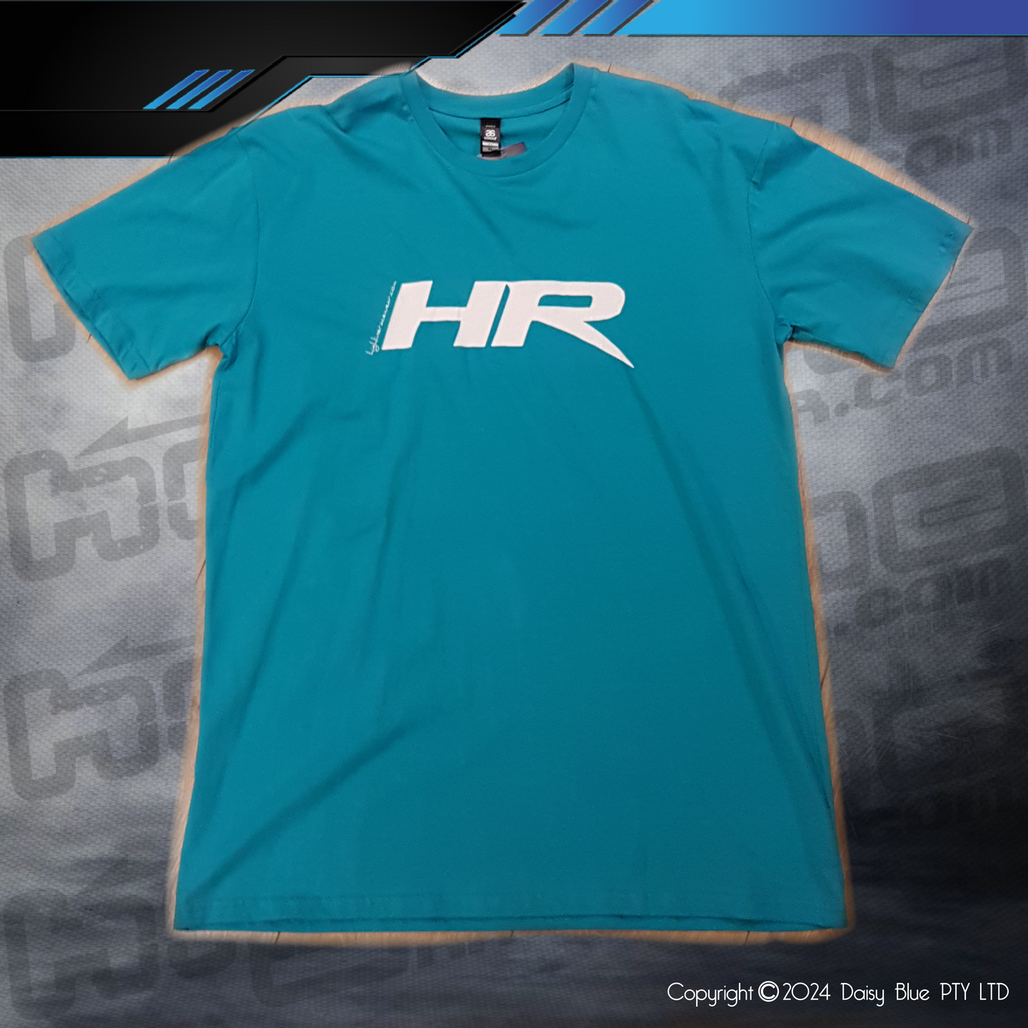 CLEARANCE TEE - AQUA HR LOGO