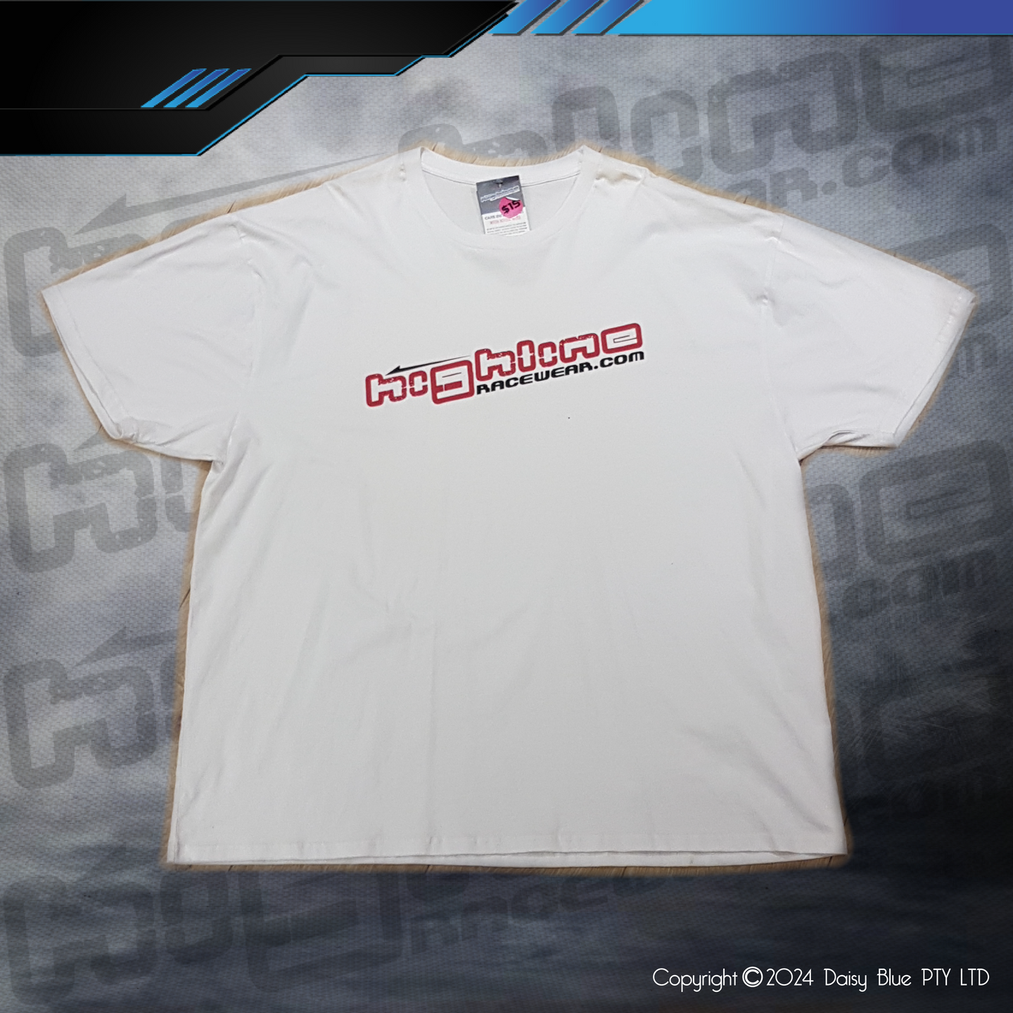 CLEARANCE TEE - WHITE/RED HIGHLINE LOGO