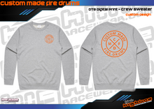 Load image into Gallery viewer, Crew Sweater - Custom Made Fire Drums
