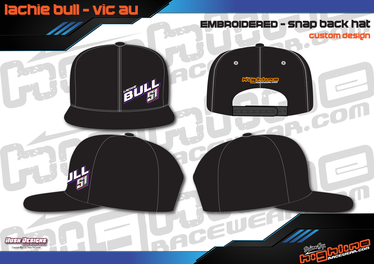 Snap Back Baseball CAP - Lachie Bull