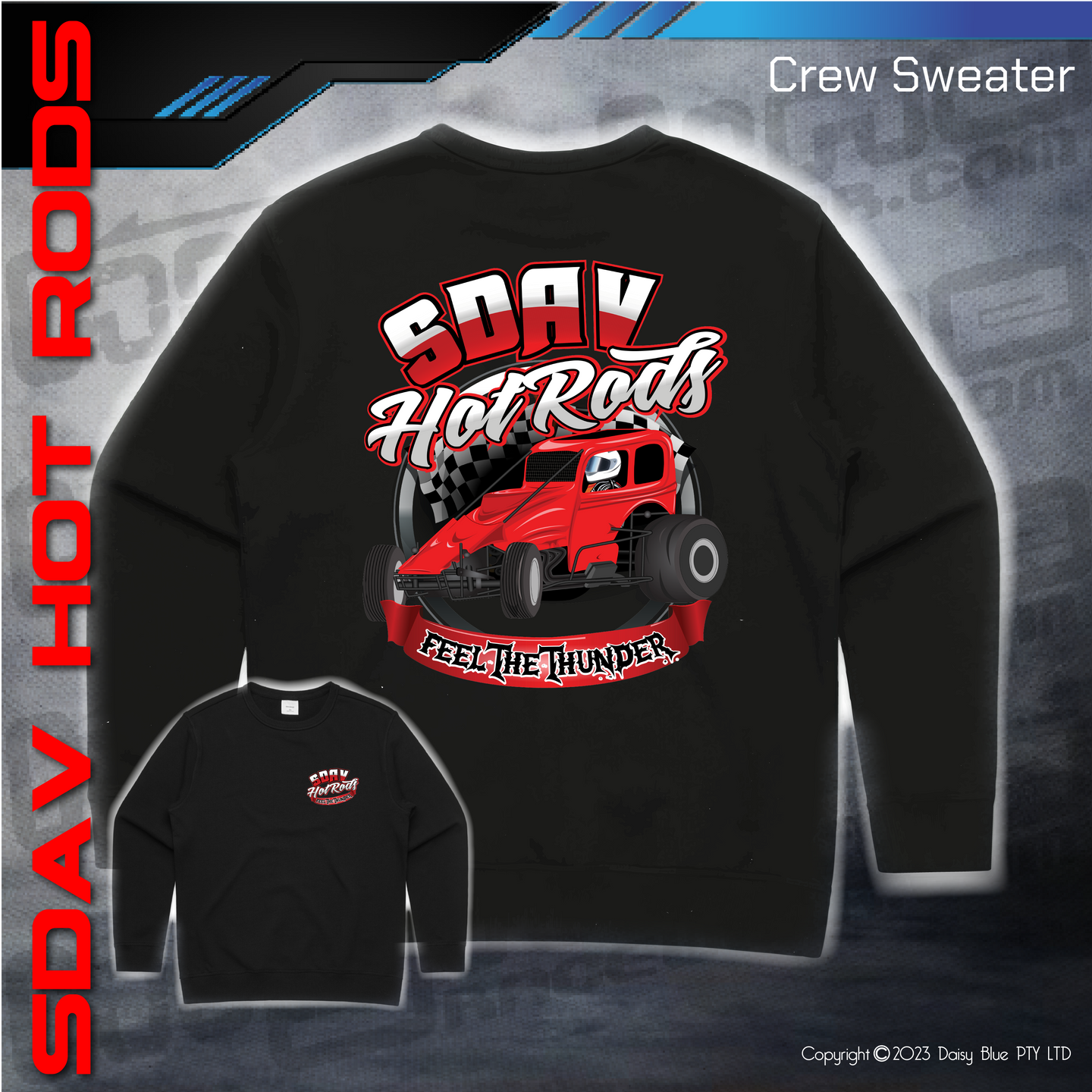 Crew Sweater - SDAV Hot Rods