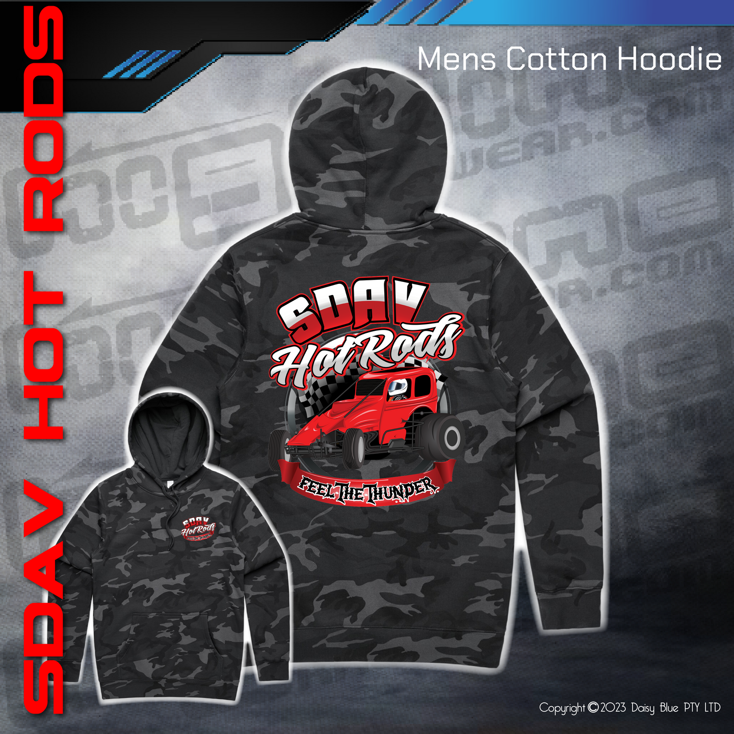 Camo Hoodie - SDAV Hot Rods