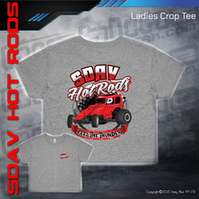 Load image into Gallery viewer, Ladies Crop Tee - SDAV Hot Rods
