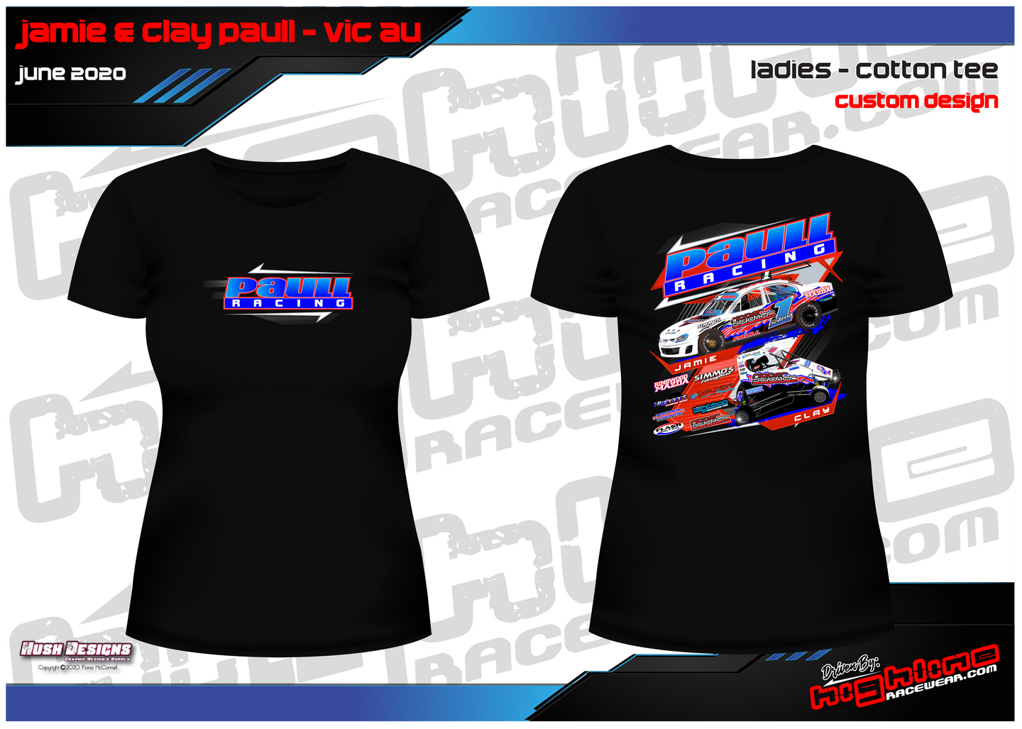 PAULL RACING - LADIES COTTON TEE