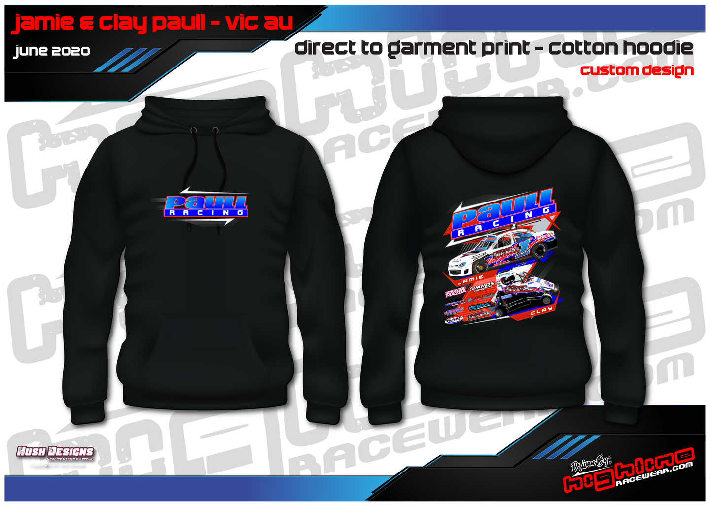 PAULL RACING - COTTON FLEECE HOODIE