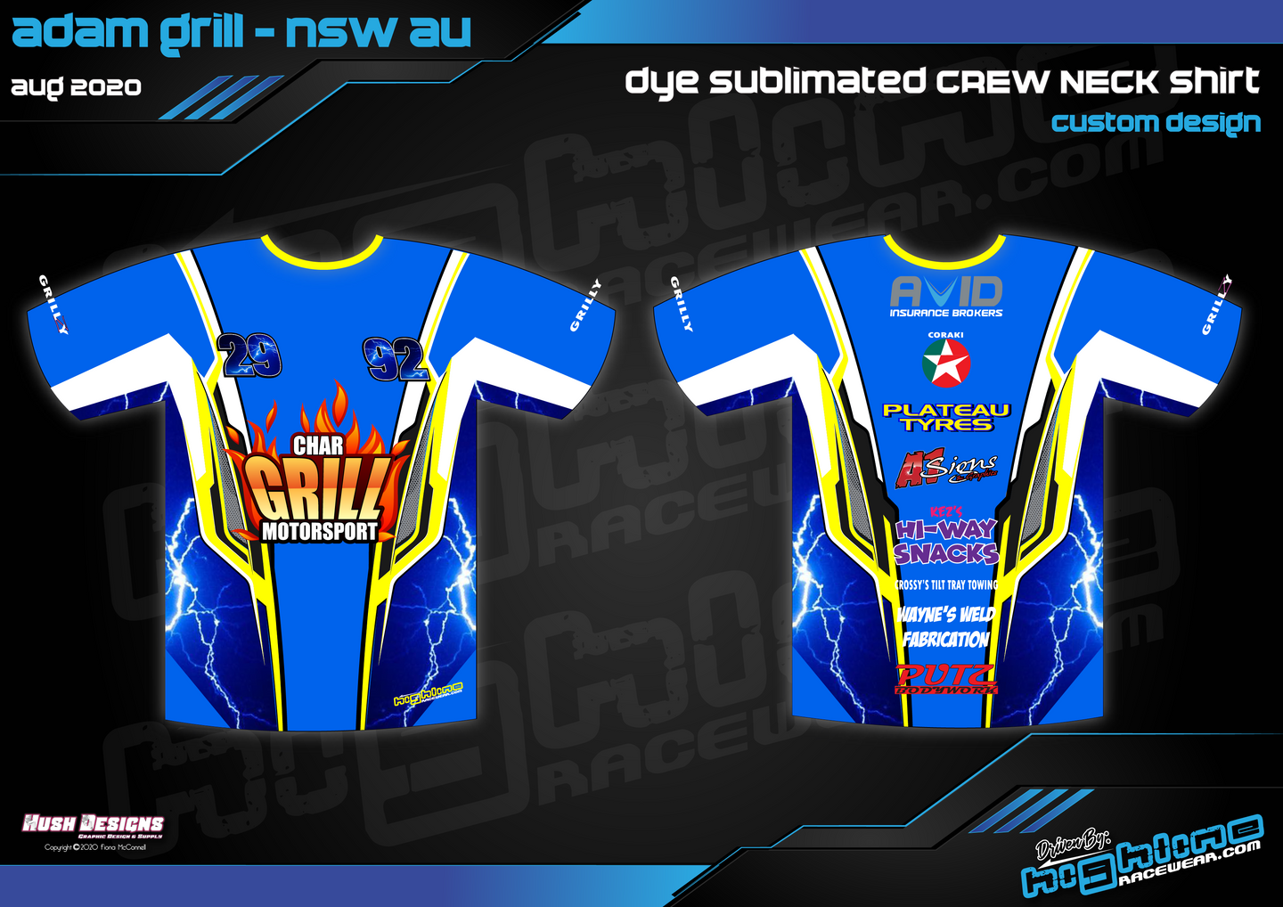 CREW NECK SHIRT - CHAR GRILL MOTORSPORT