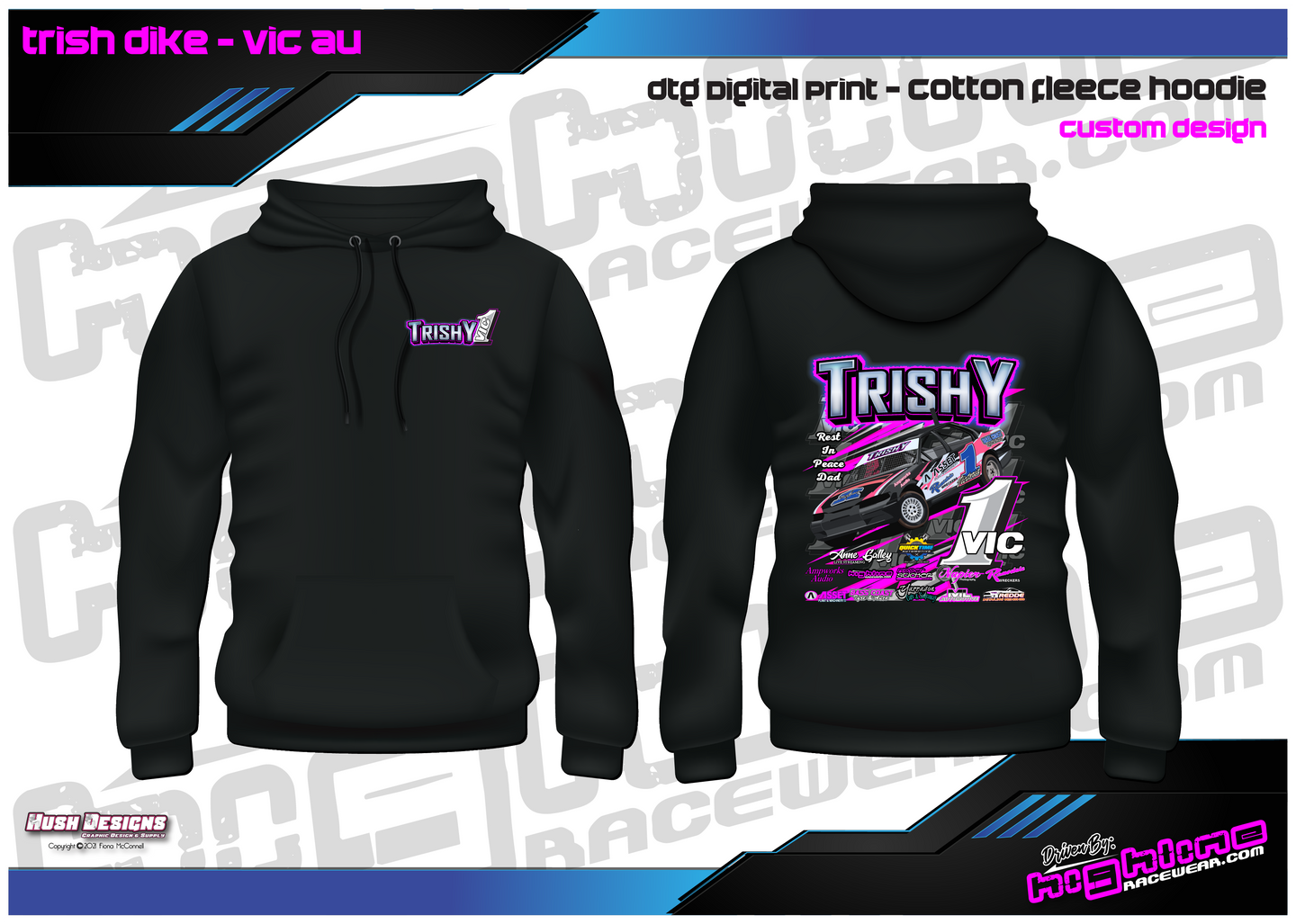 TRISH DIKE - COTTON FLEECE HOODIE