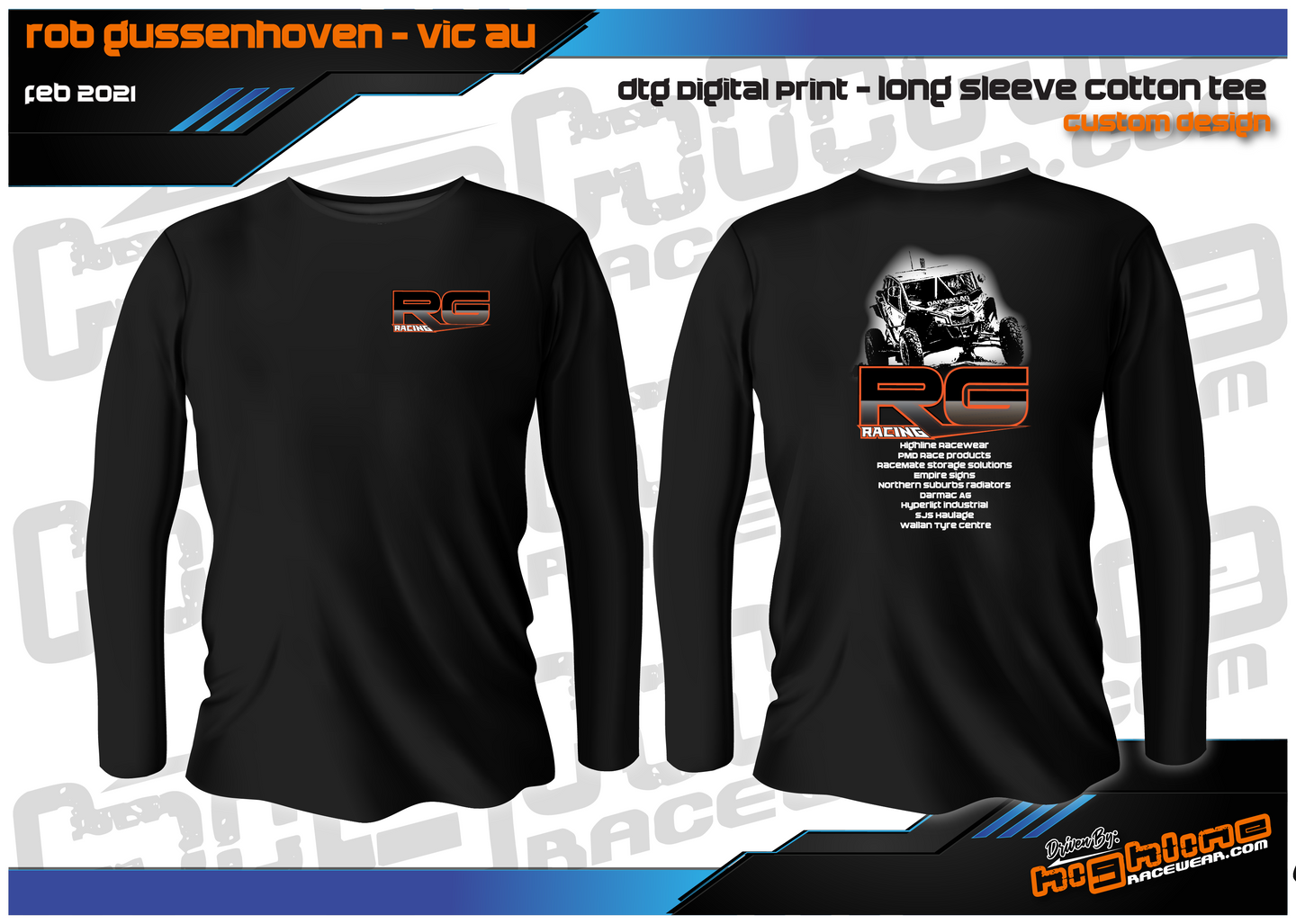 RG RACING - LADIES LONG SLEEVE TEE