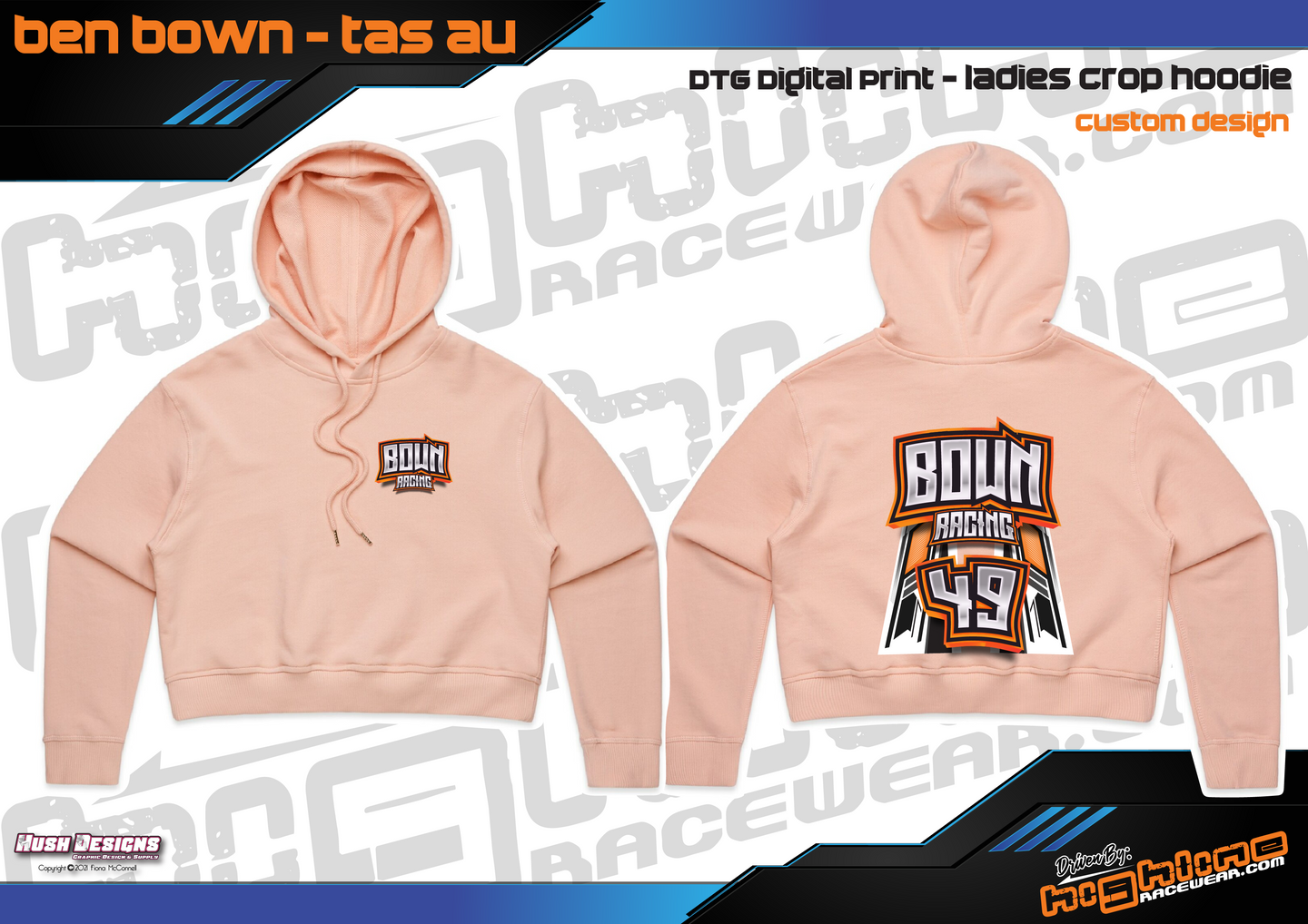 Ladies Crop Hoodie - Ben Bown