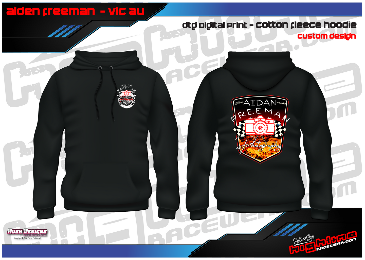 COTTON FLEECE HOODIE - AIDAN FREEMAN PHOTOGRAPHY