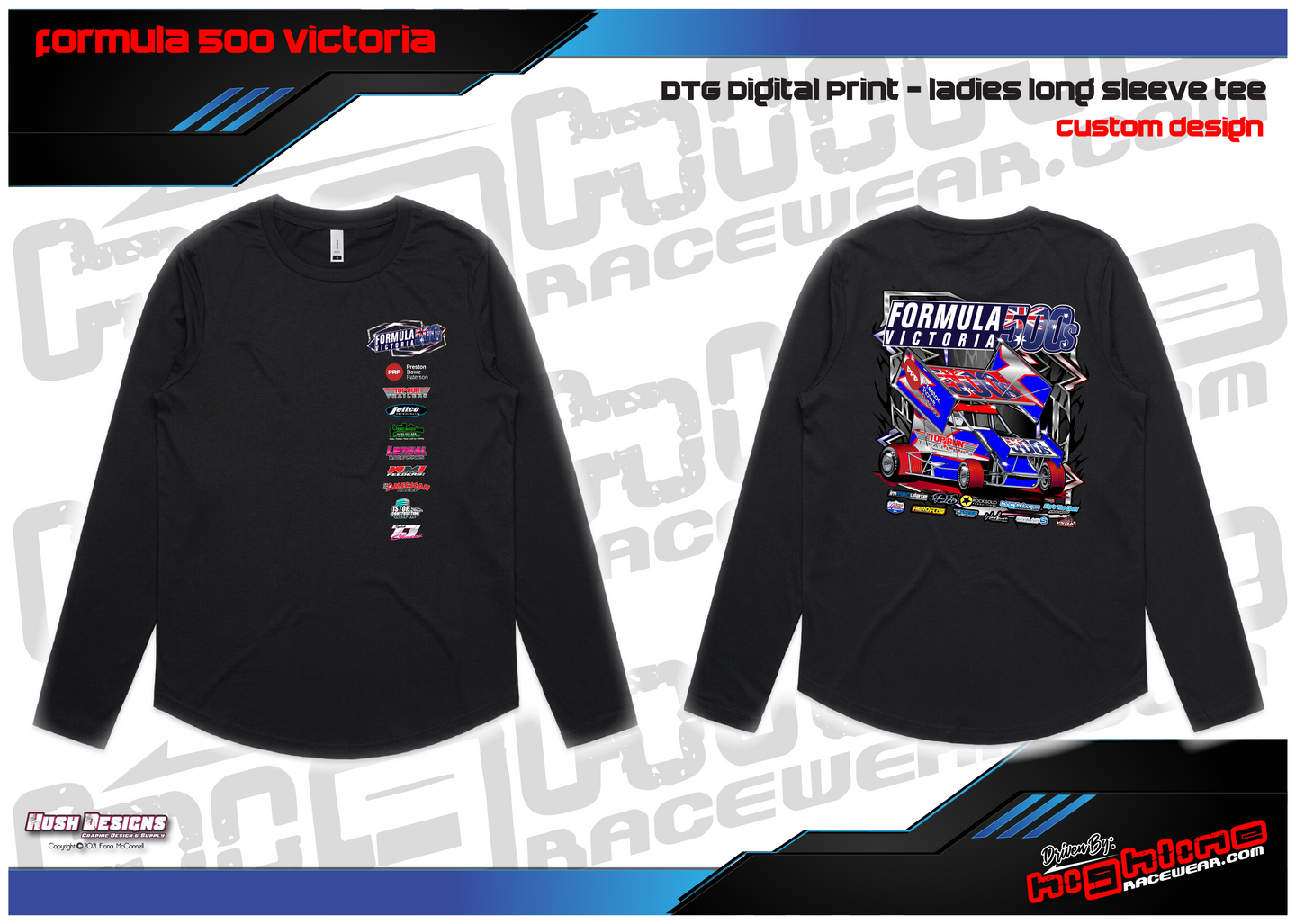 LADIES LONG SLEEVE TEE - VIC F500