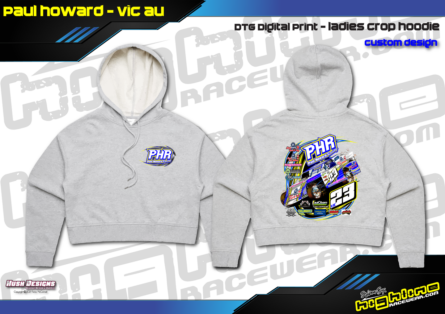 Ladies Crop Hoodie - Paul Howard