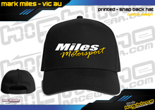 Load image into Gallery viewer, Snap Back Baseball CAP - Miles Motorsport

