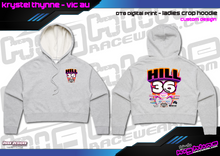 Load image into Gallery viewer, LADIES CROP HOODIE - HILL FAMILY RACING
