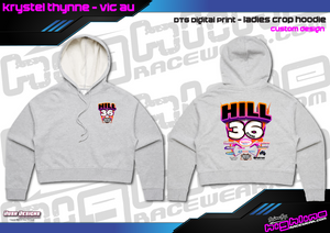 LADIES CROP HOODIE - HILL FAMILY RACING